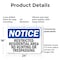 Signmission Restricted Residential Area No Hunting Or OSHA Notice Sign, Plastic, 24in W x 18in L, 2PK OS-2PACK-NS-P-1824-L-18091 - alternate 6